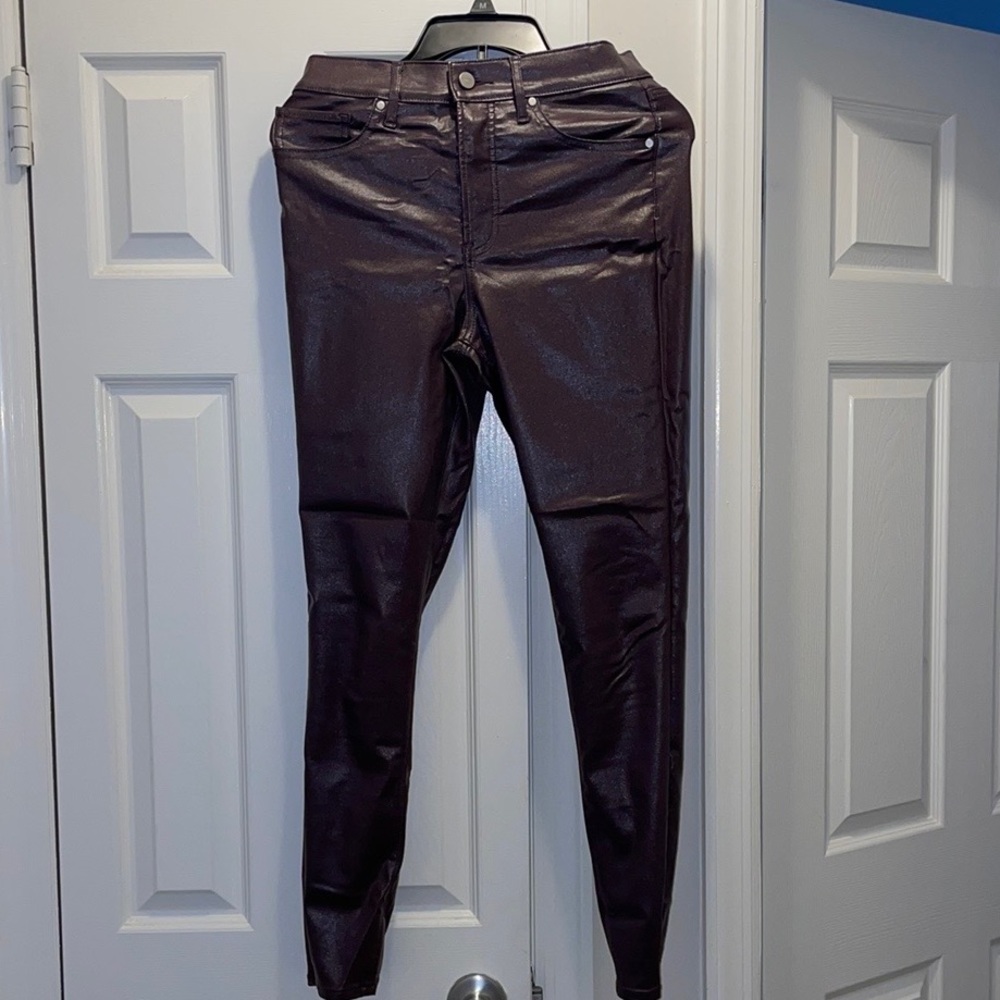 Faux Leather Skinny Jeans